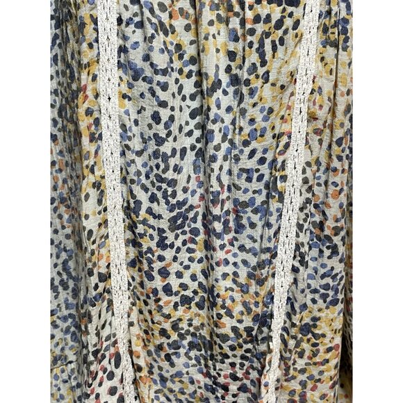 Zac & Rachel Women’s White Multicolored Animal Print Loose Flowing Gauzy XL Top - Picture 14 of 14